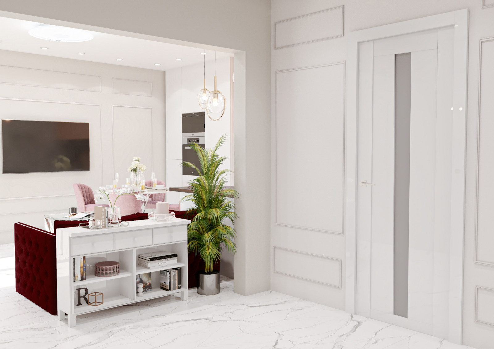 Проект 1 комнатной квартиры для молодой девушки