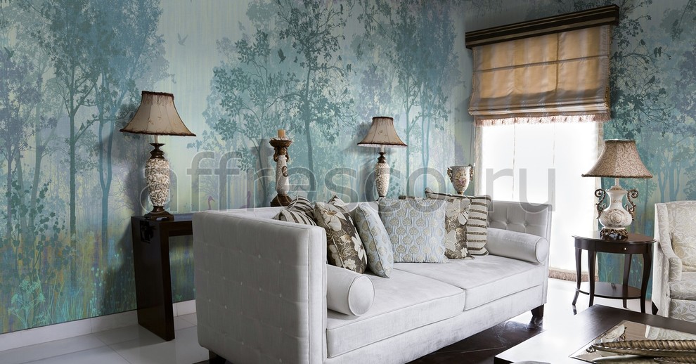 Фрески и фотообои в интерьере