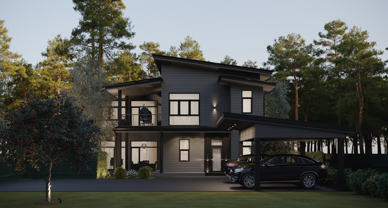 Загородный дом в скандинавском стиле