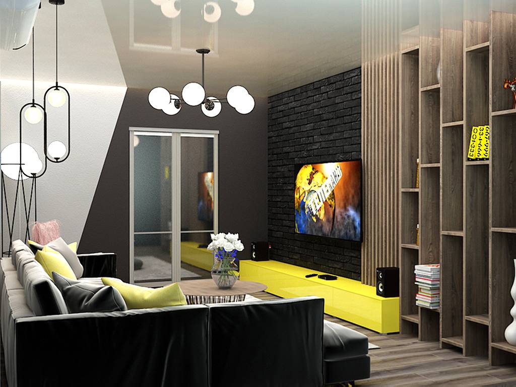 дизайн-проект интерьера 3х комнатной квартиры (чешка)