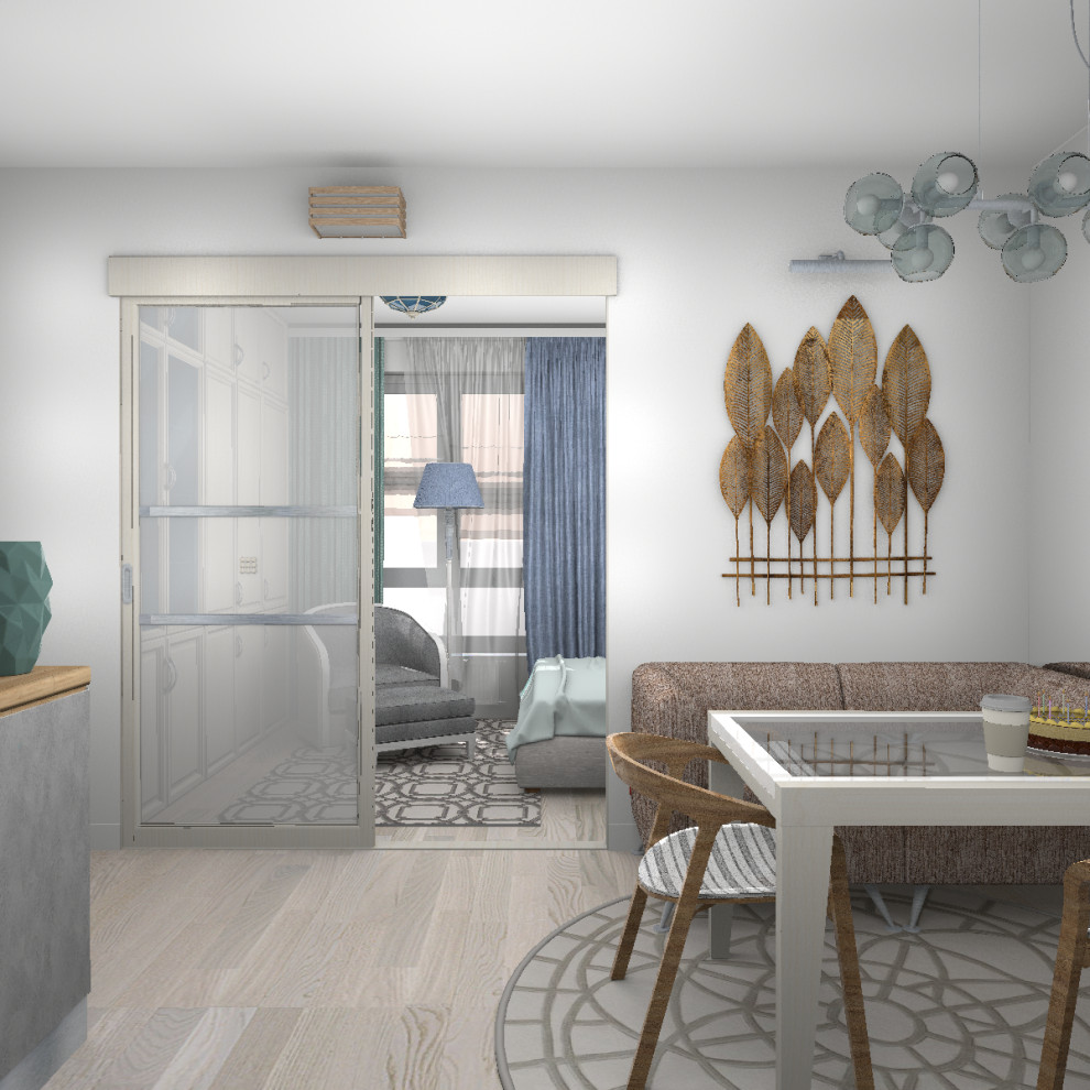 Перепланировка однокомнатной квартиры в Коммунарке для мамы с сыном