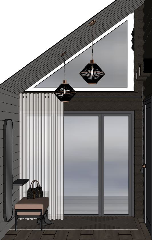 Визуализация частного дома из бруса в ДНТ "Лакипарк"