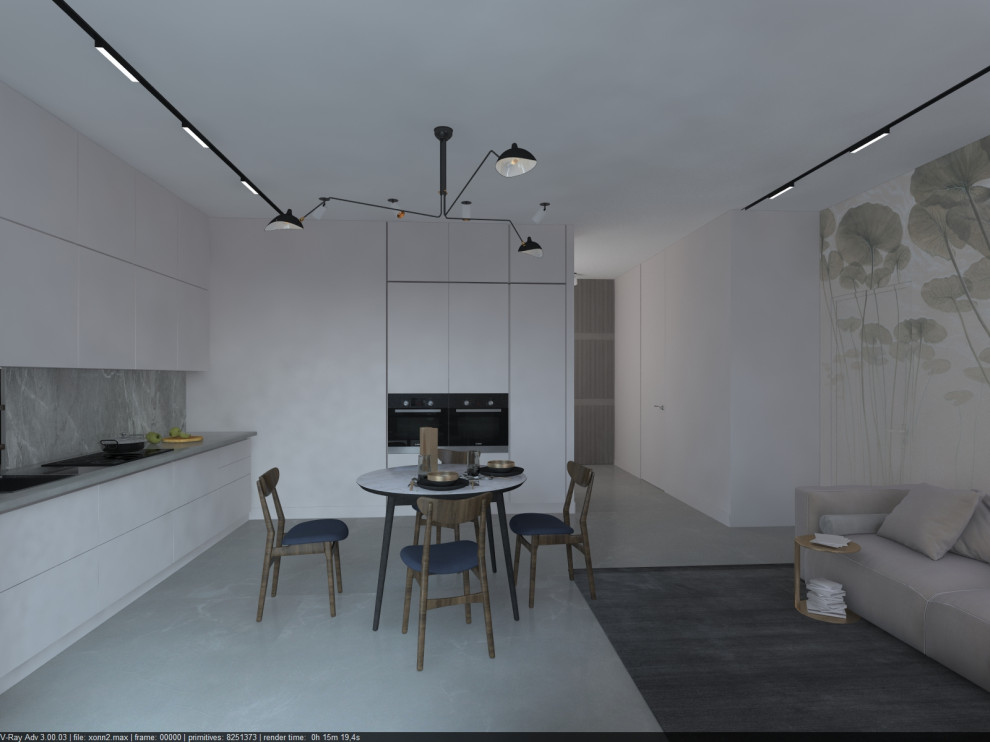 Квартира в стиле минимализм для молодой семьи