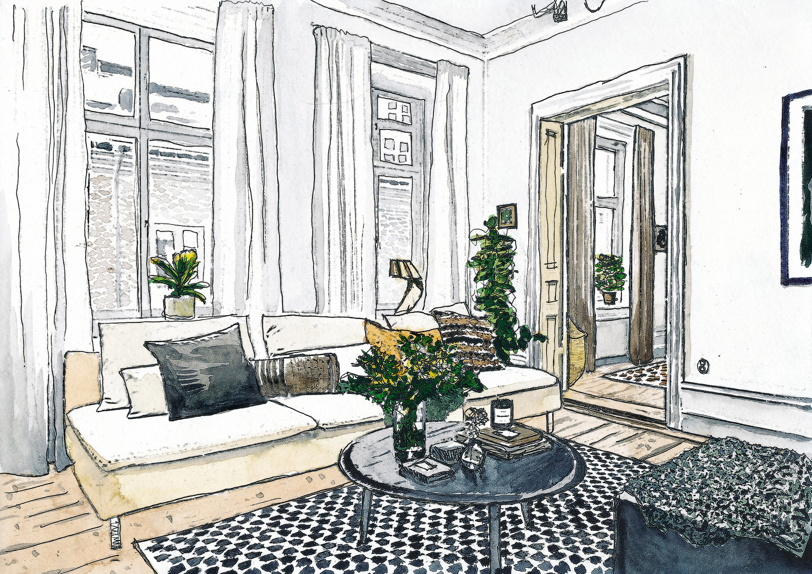 Sketch -проект квартиры в Санкт-Петербурге