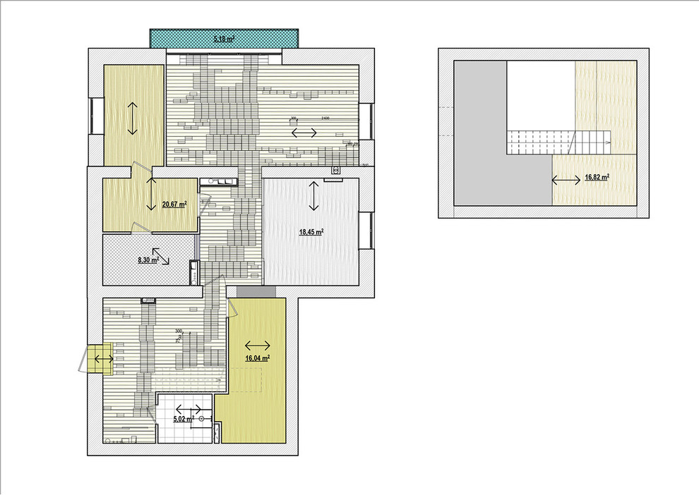 Обложка проекта: Лофт с лестницей – кинозалом в Manhattan House