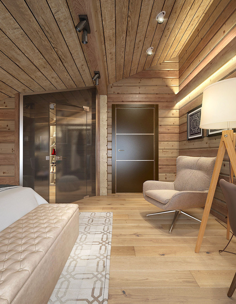 Интерьер дома из бруса