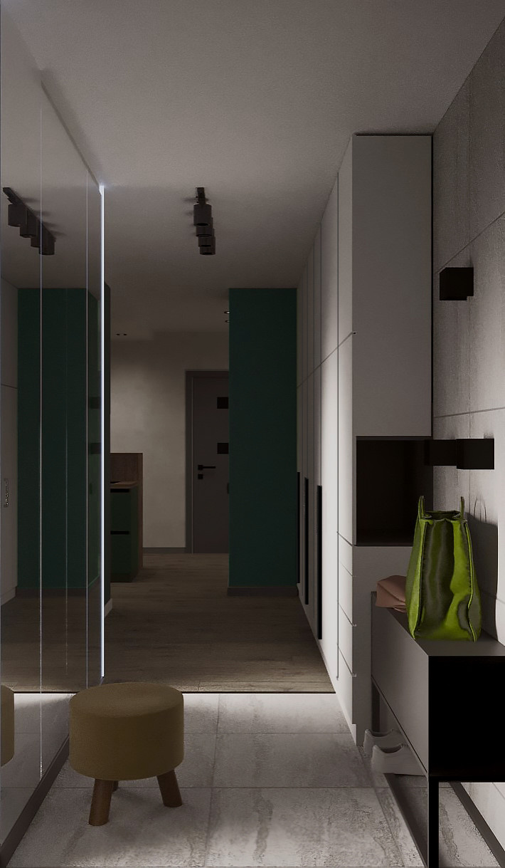 Проект с черными ванными комнатами