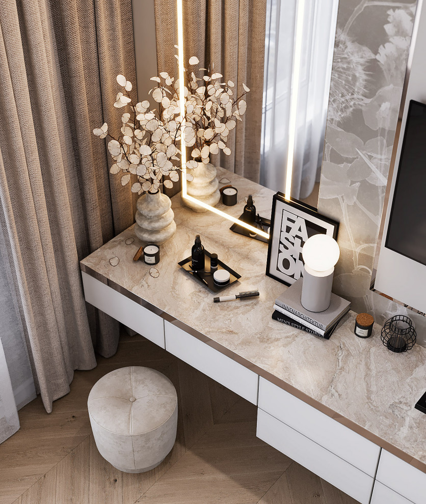 Проект интерьера частного дома, г. Ростов-на-Дону, площадью 120 кв.м.