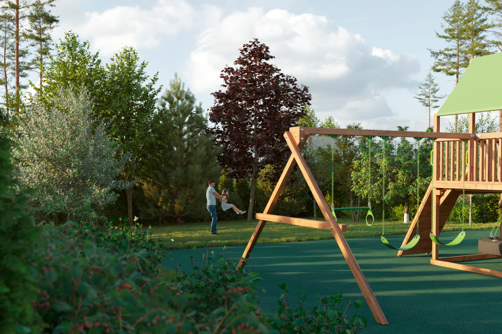 Ландшафт дома на Рублевке