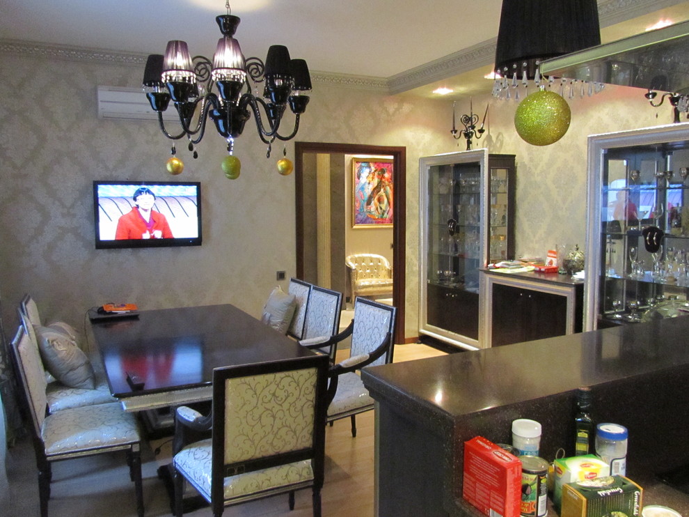 современная эклектика с элементами гламура и арт-деко