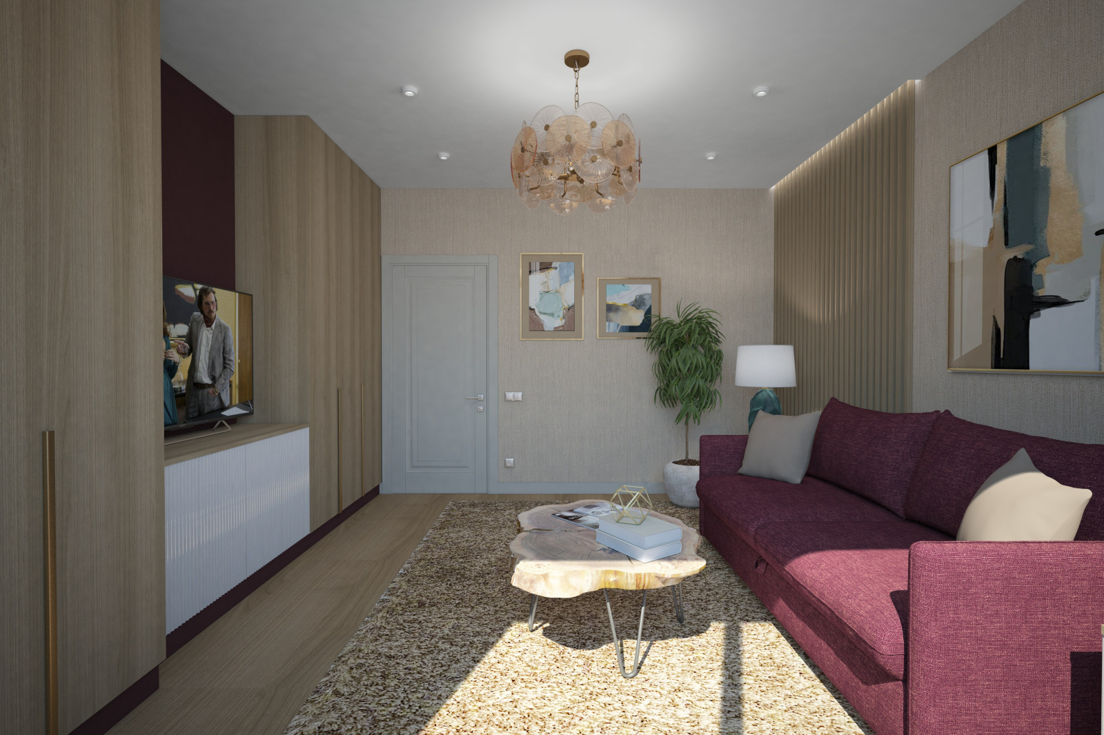 Квартира для молодоженов. Комната для гостей В-2.