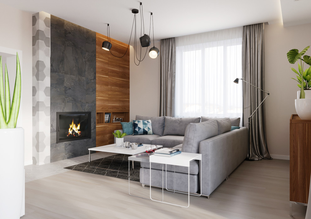 Кухня-гостиная в загородном доме