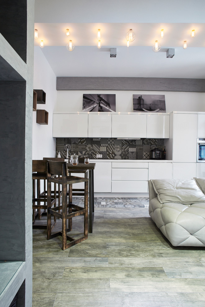 Апартаменты в стиле лофт для молодой семейной пары на ул. Берзарина