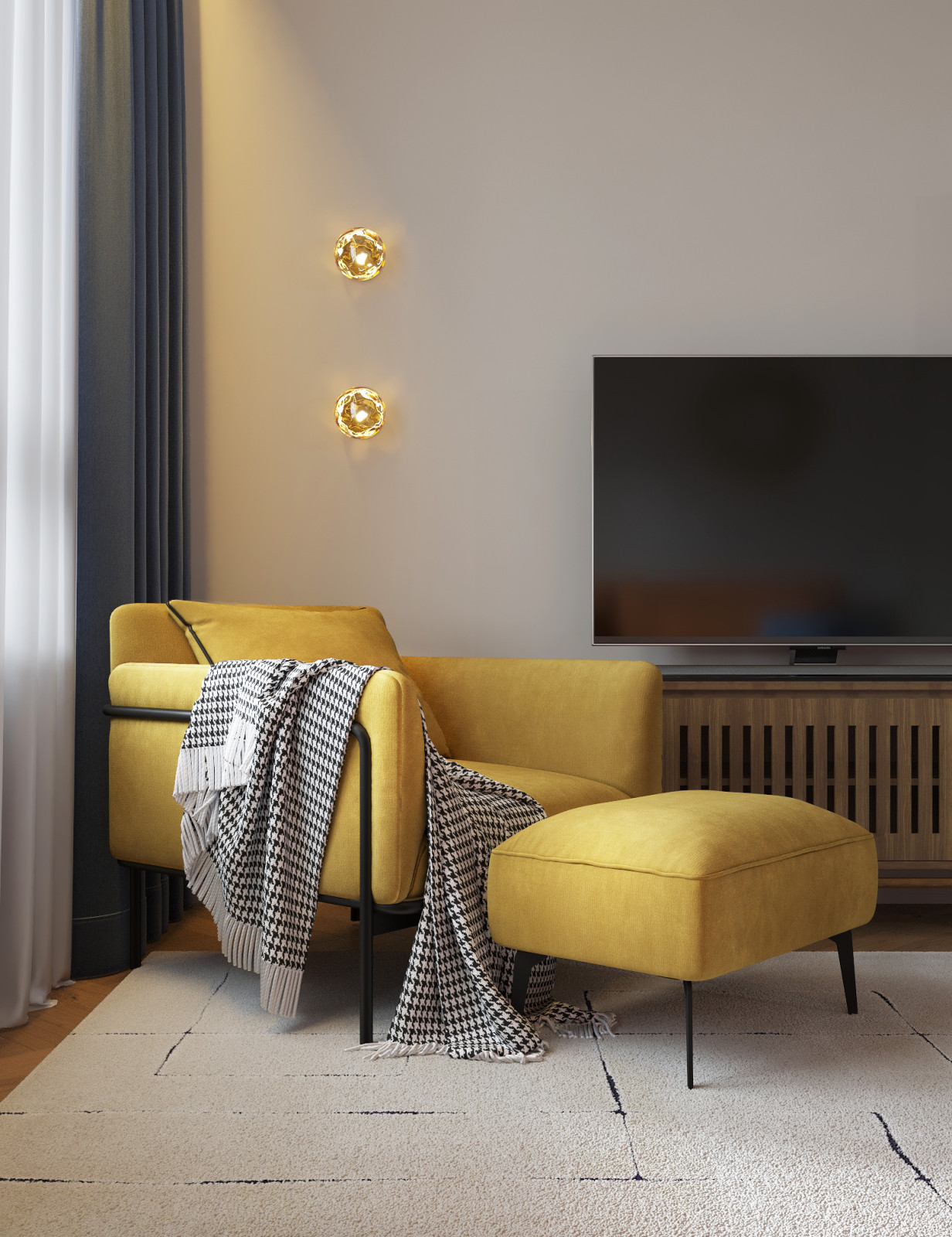 Интерьер с элементами винтажа