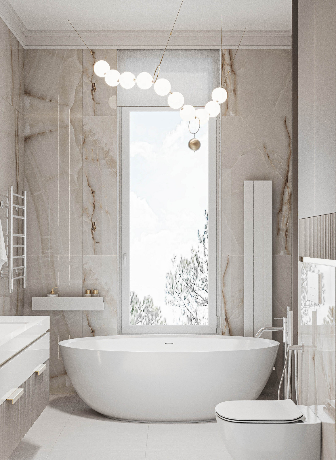 Дом в стиле неоклассика 260 м2