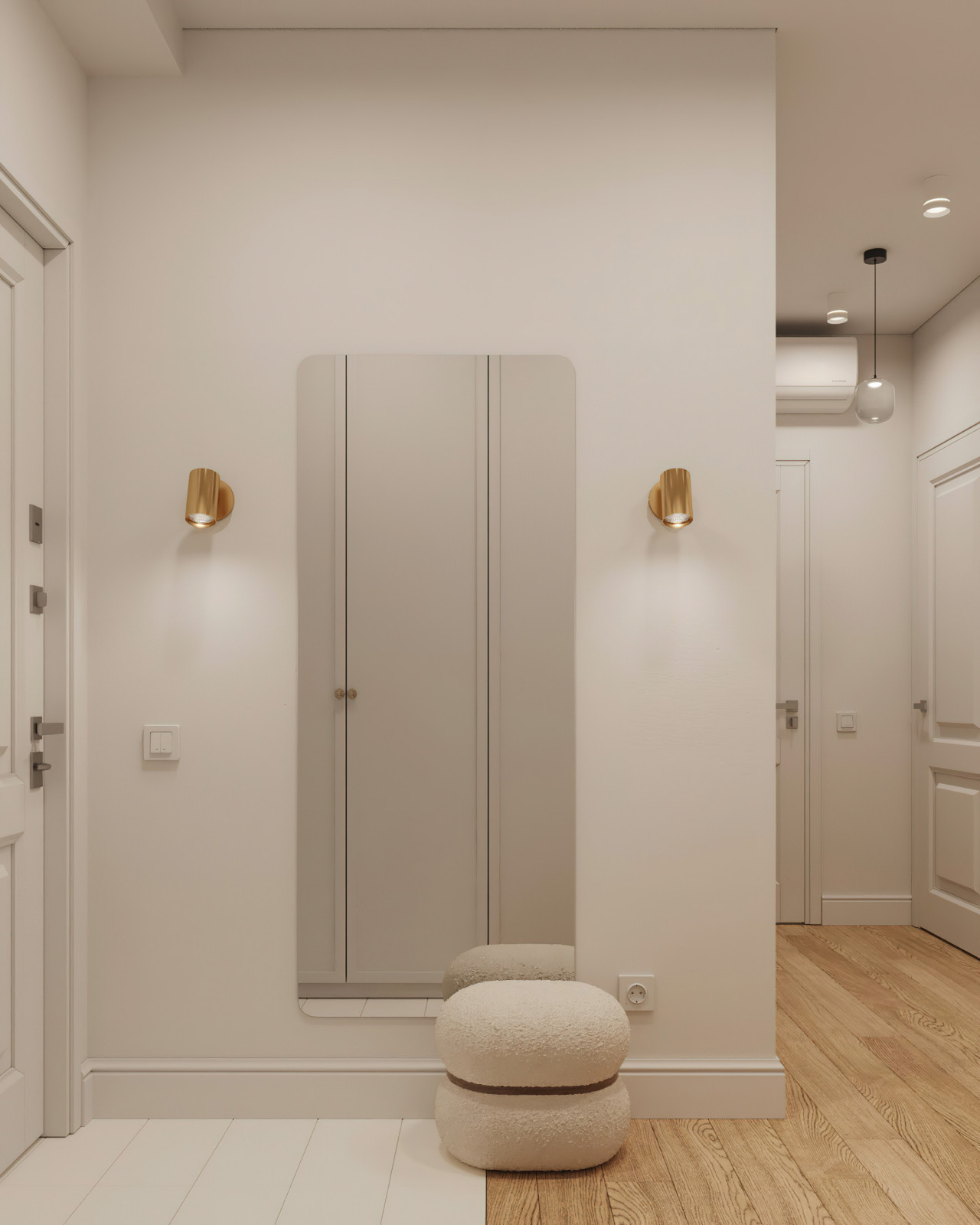 18. Clean 64 м². Прихожая