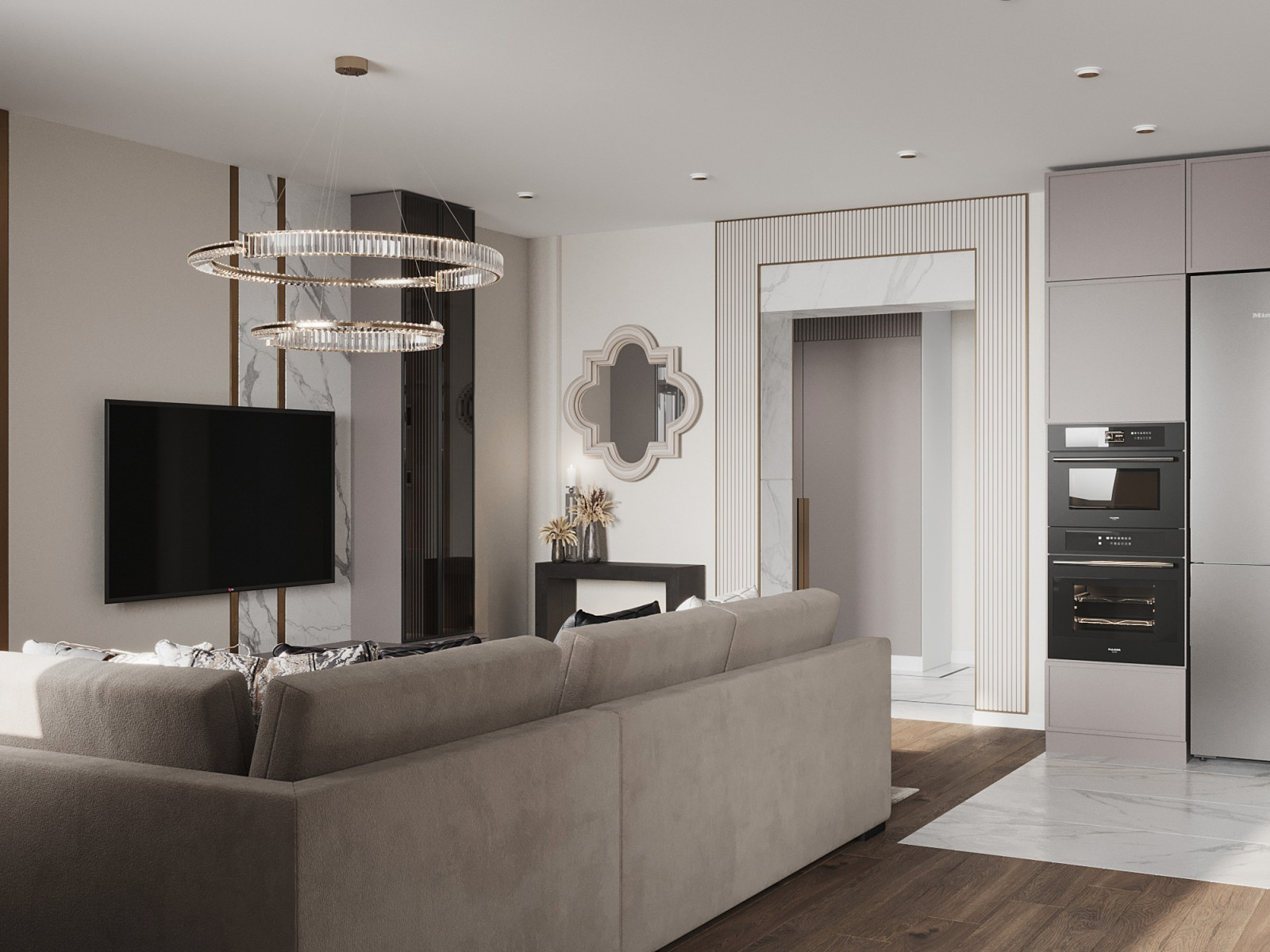 Дизайн двухкомнатной квартиры Парк 17