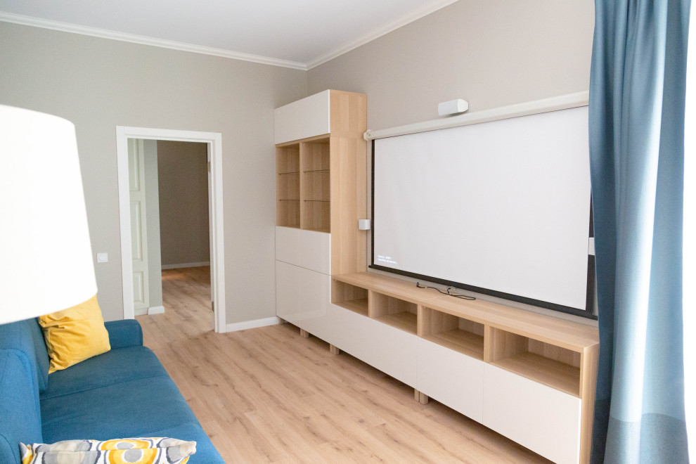 Гостиная с проектором