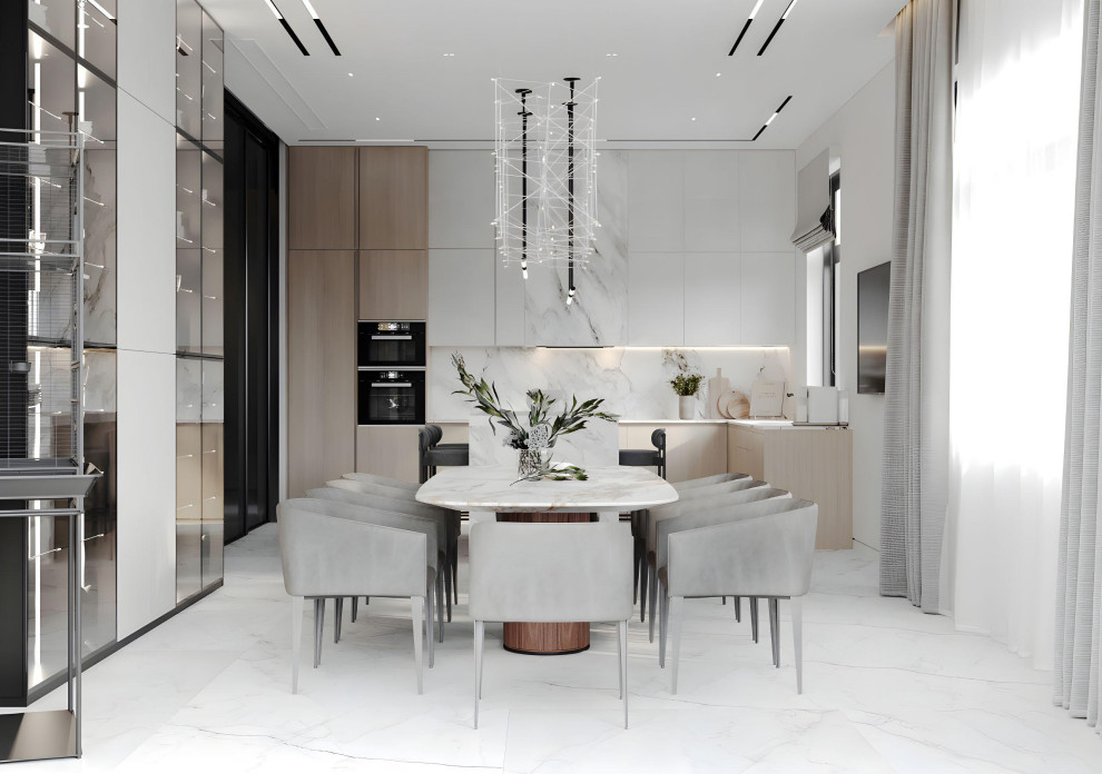 Просторный дом в светлых оттенках