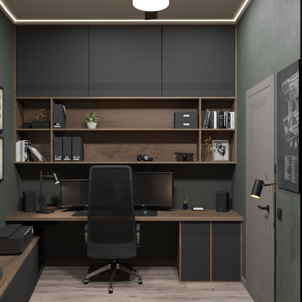 Домашний кабинет для мужчины 9,2м²