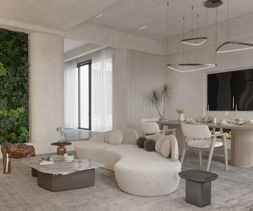 Проект гостиной в бохо стиле