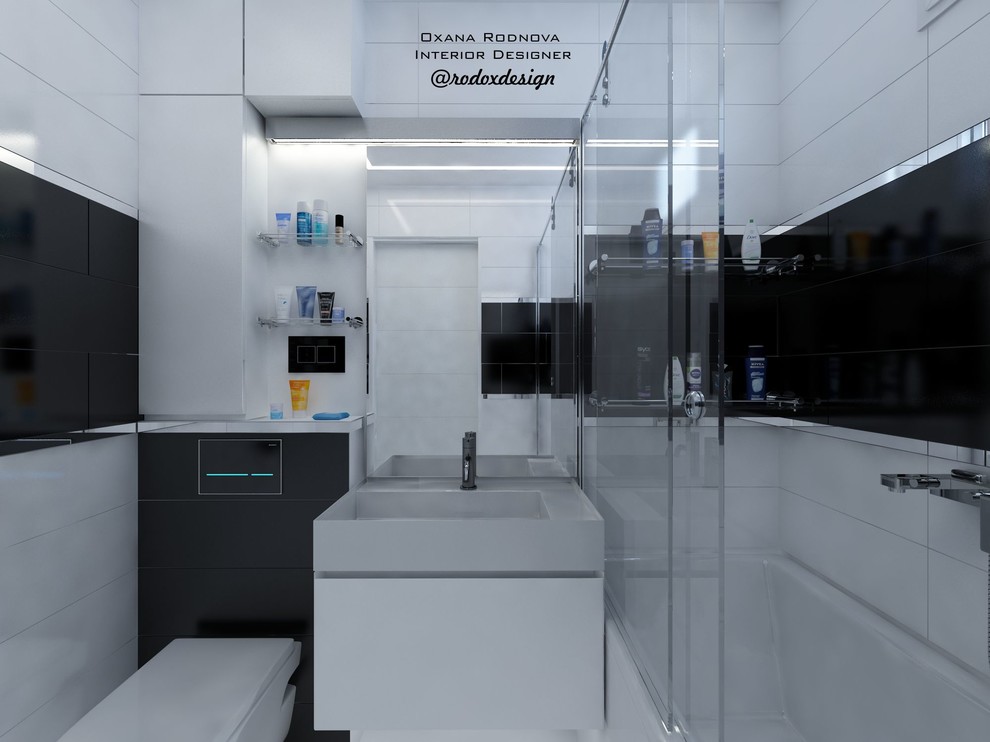 Монохромная ванная