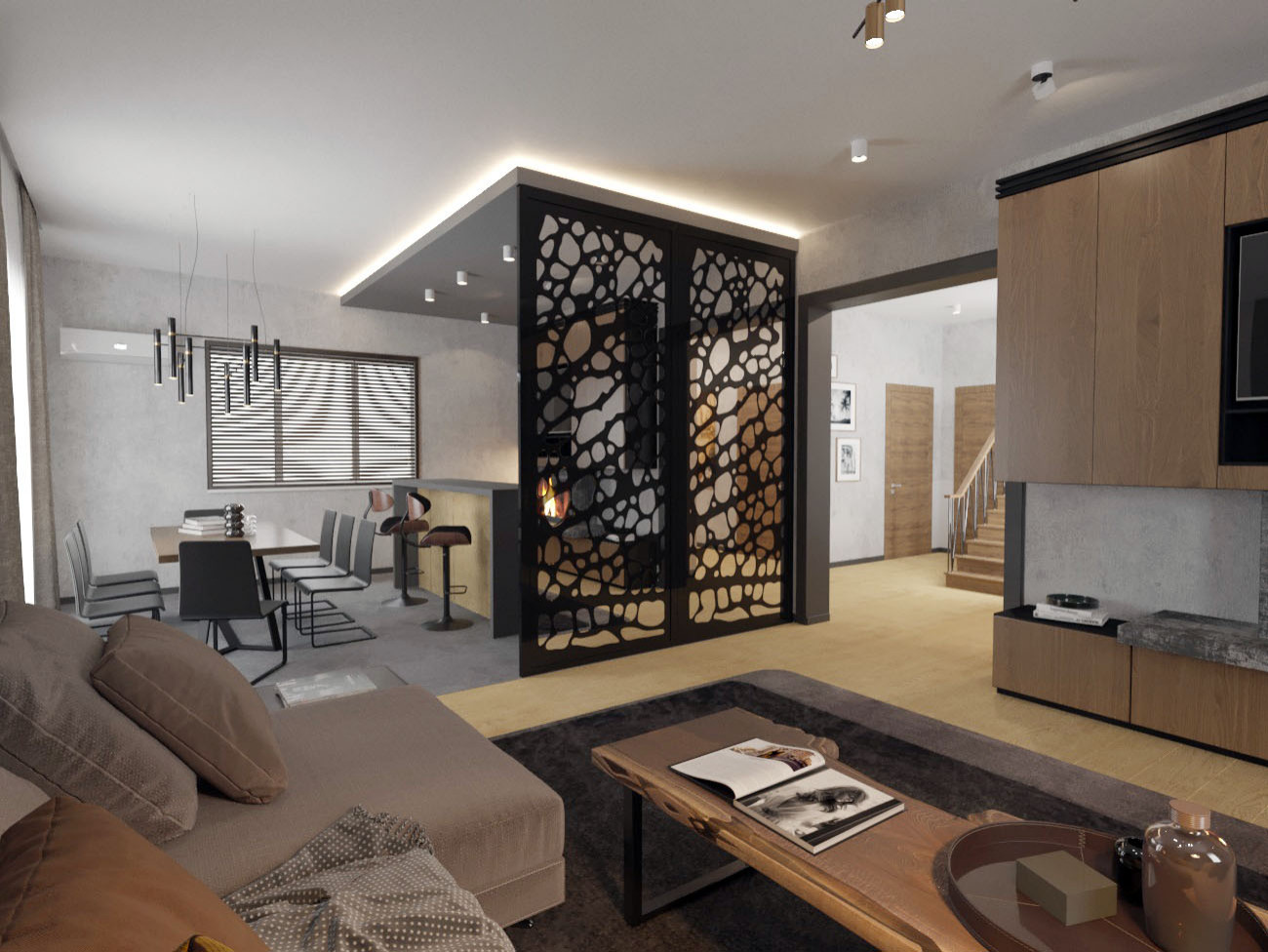 Частный загородный дом в современном стиле