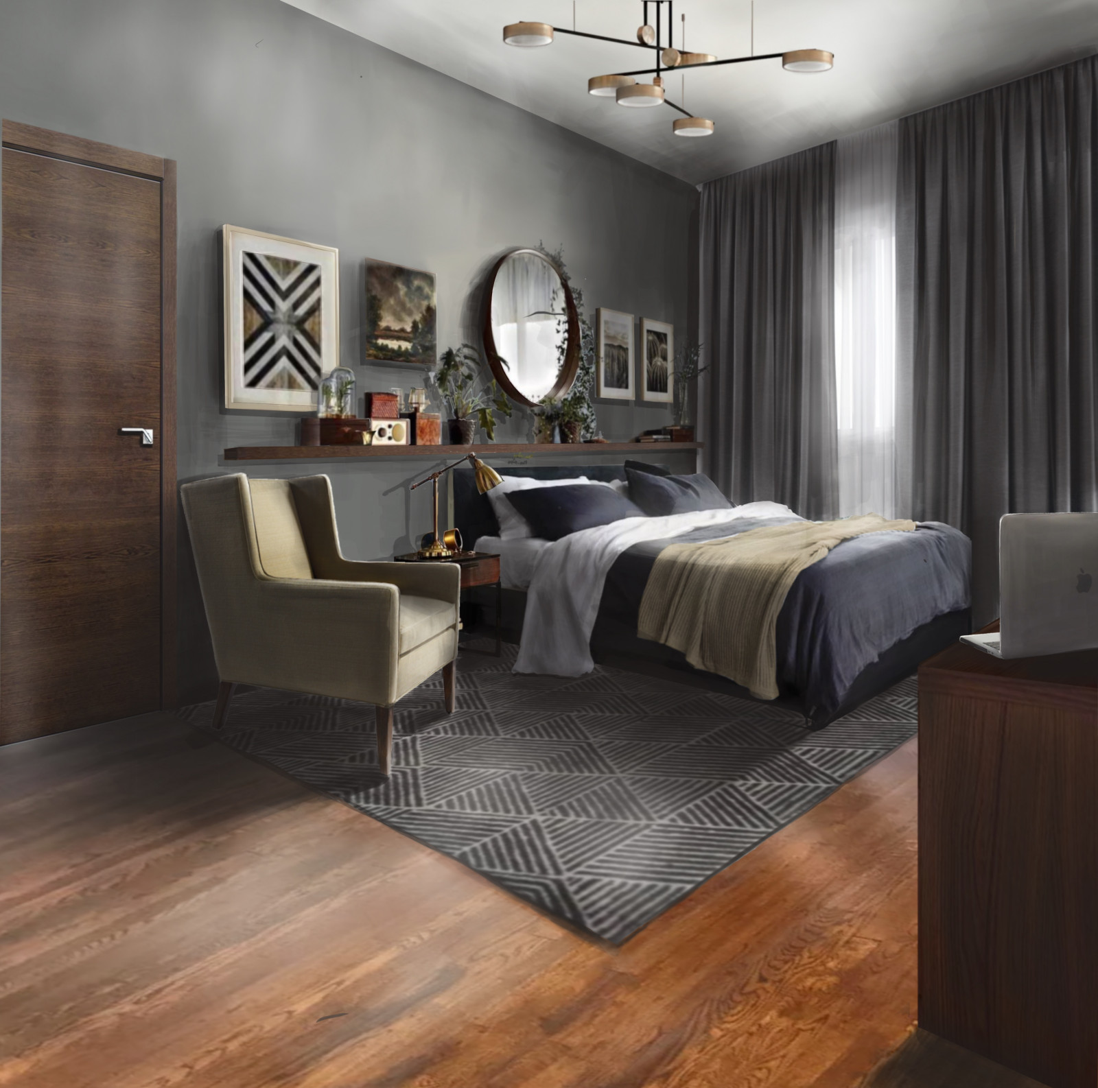 Обложка проекта: Проект мужской спальни