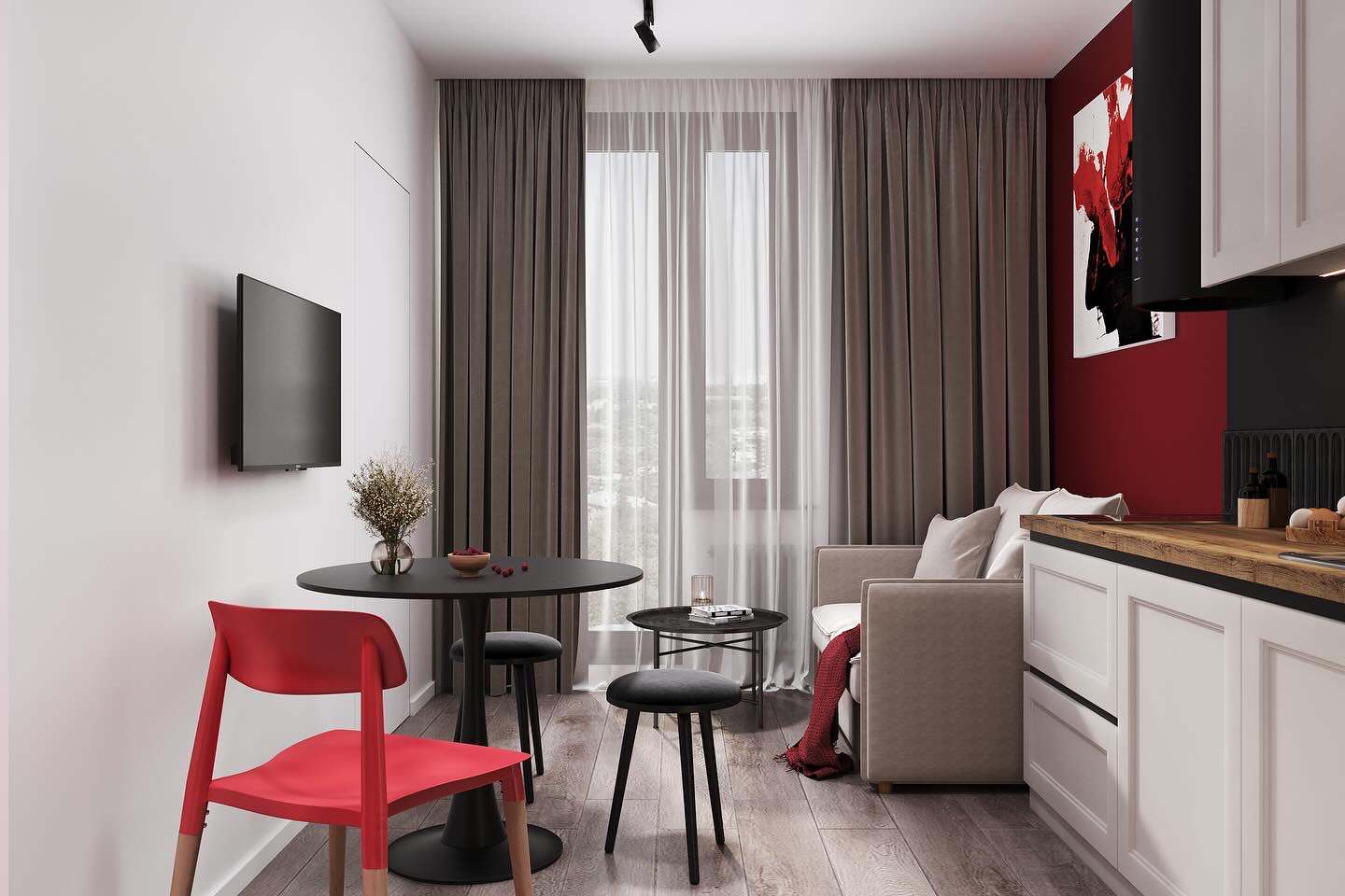 Яркая однушка под сдачу