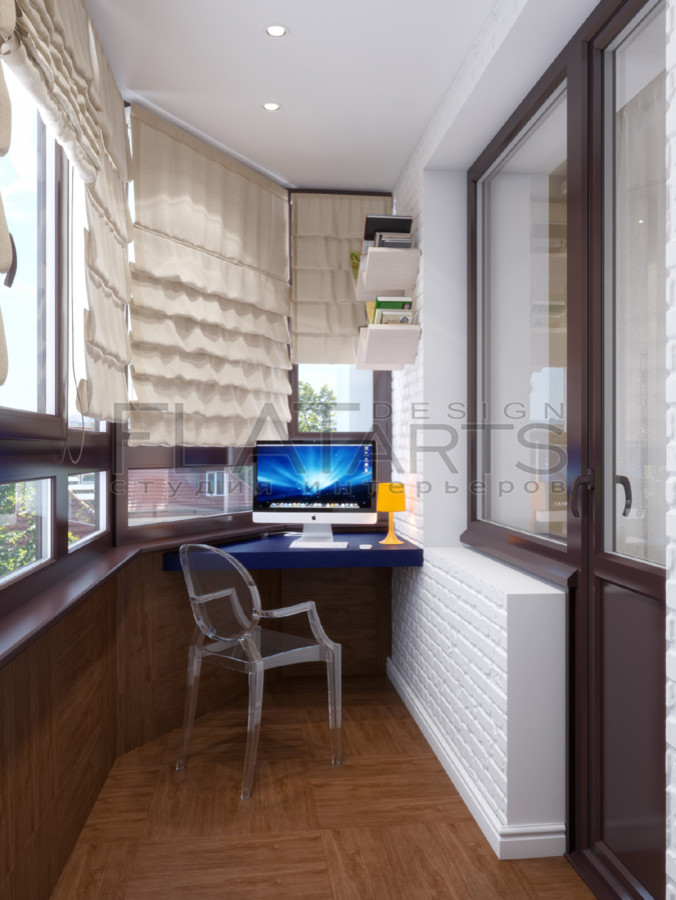 Дизайн 3-ной квартиры в современном, с элементами эко-стиля