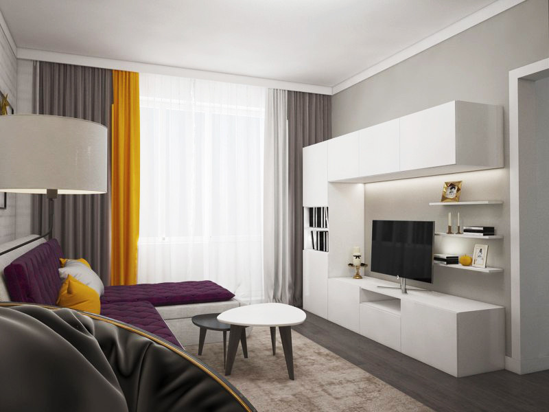 Эскизное оформление пространства "Белые Росы" г. Красноярск