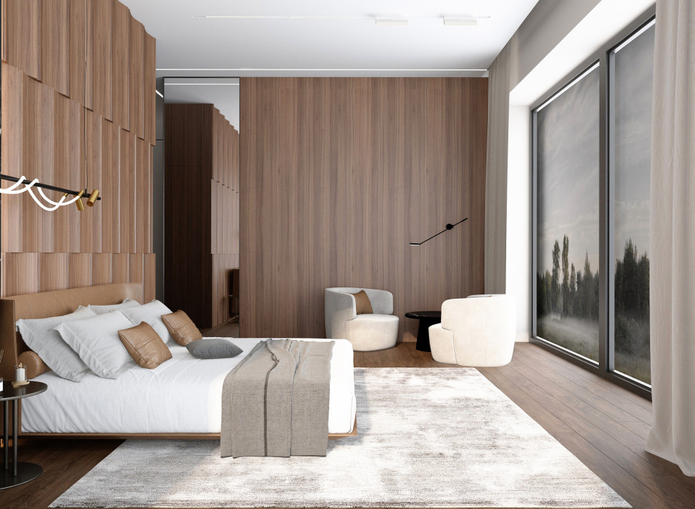 Мастер - спальня в загородном доме г. Москва