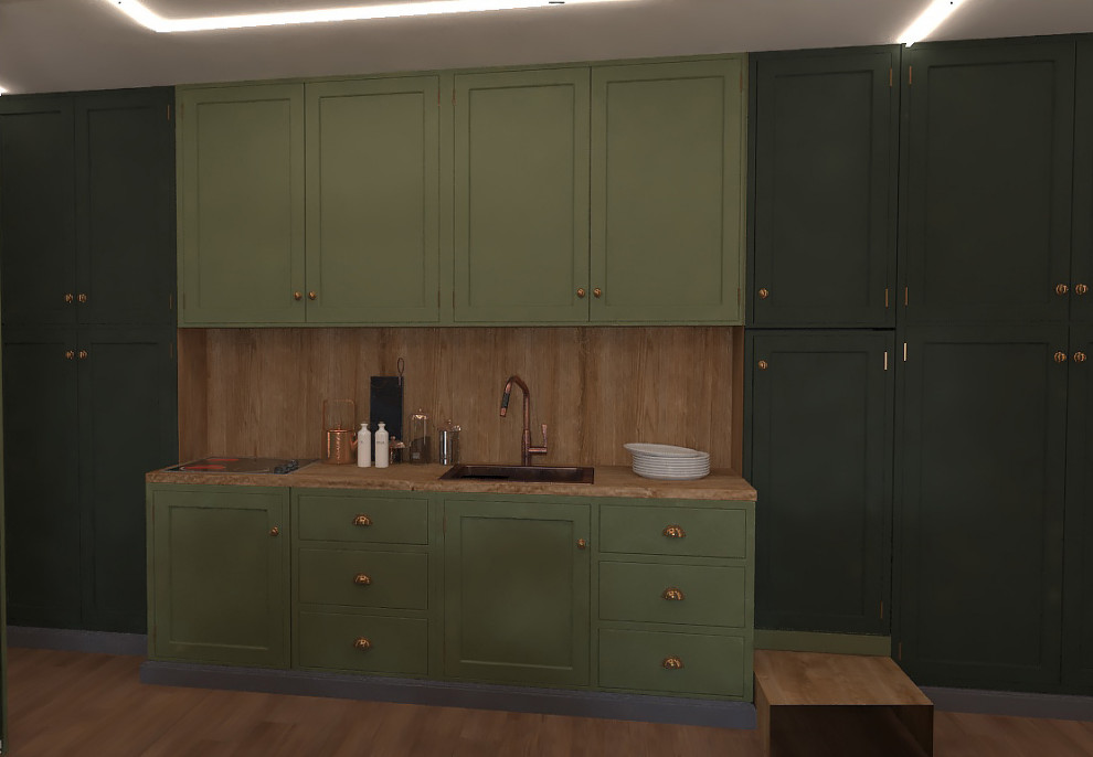 проходная кухня-студия