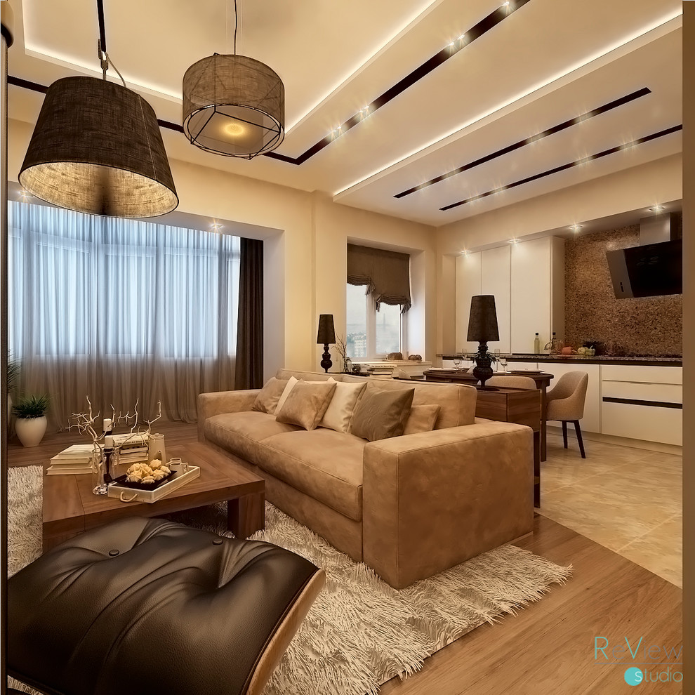 Гостиная - студия квартиры в г. Пятигорске