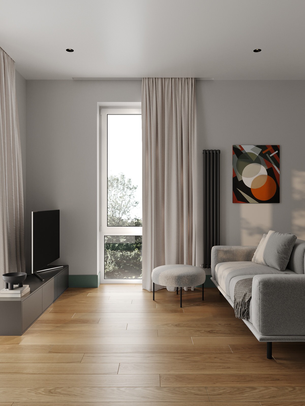 Интерьер квартиры 70 м2 в ЖК NOW