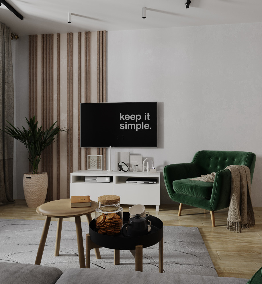 Кухня гостиная для молодой семьи