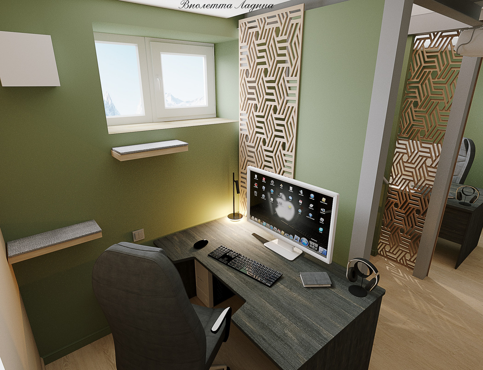 Гостиная в цокольном этаже.