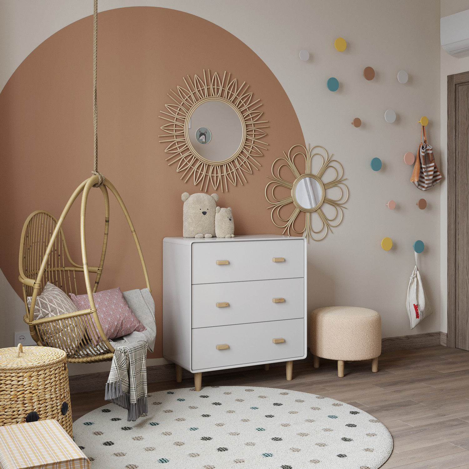 визуализация трехкомнатной квартиры ЖК Варшавская Life