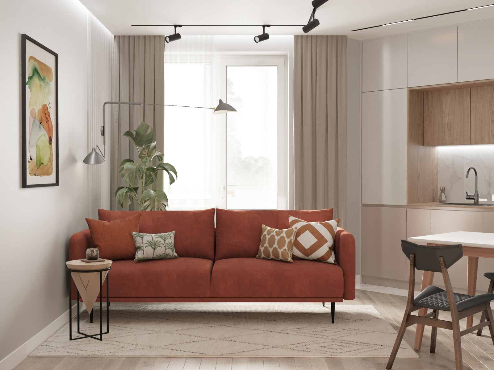 Кухня- гостиная. Проект #tmdesign_Высота