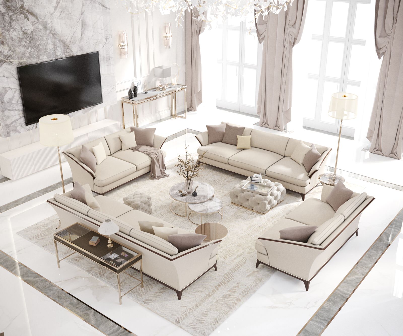 Дизайн интерьера дома 600 кв.м