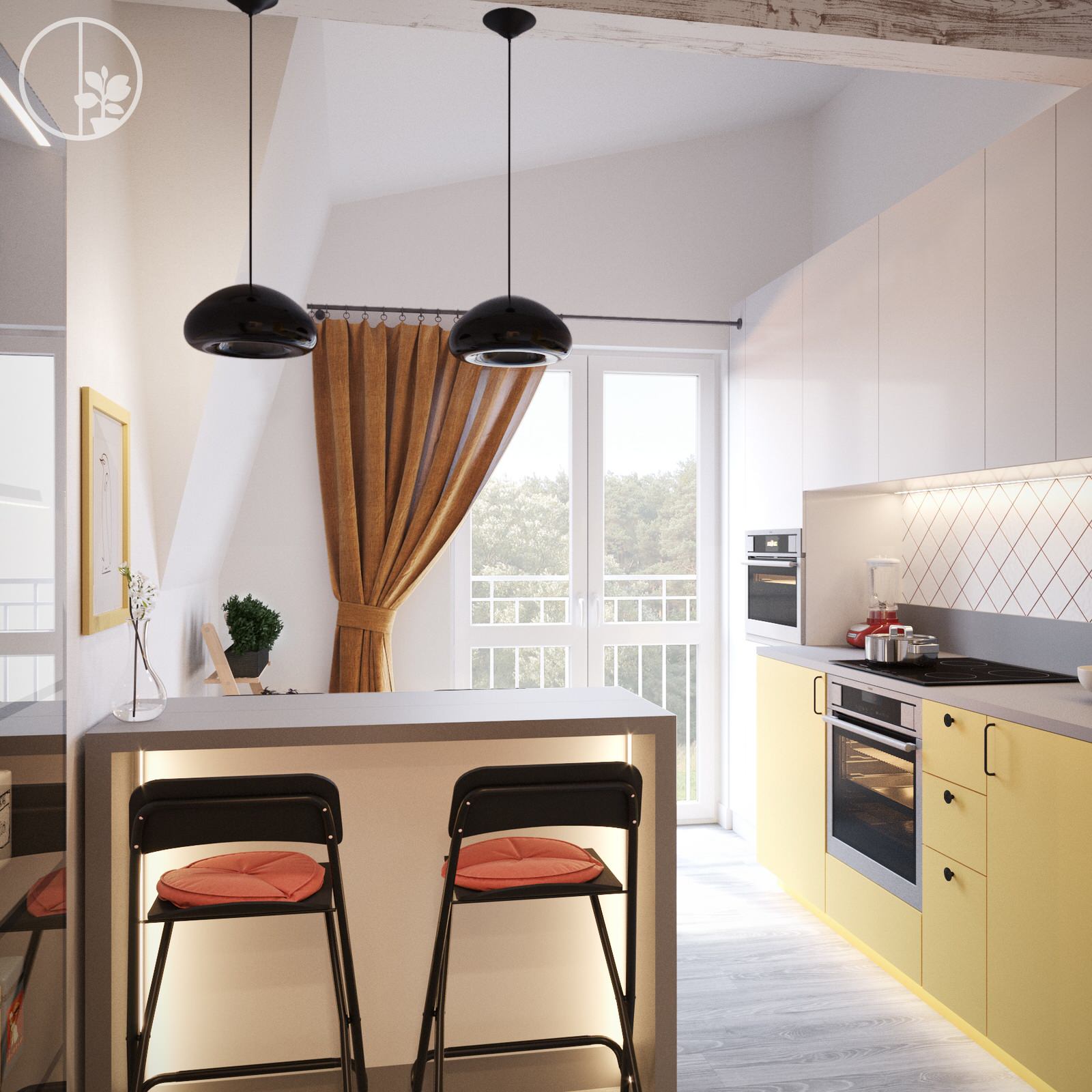 Квартира на мансардном этаже ЖК "пригородный простор"