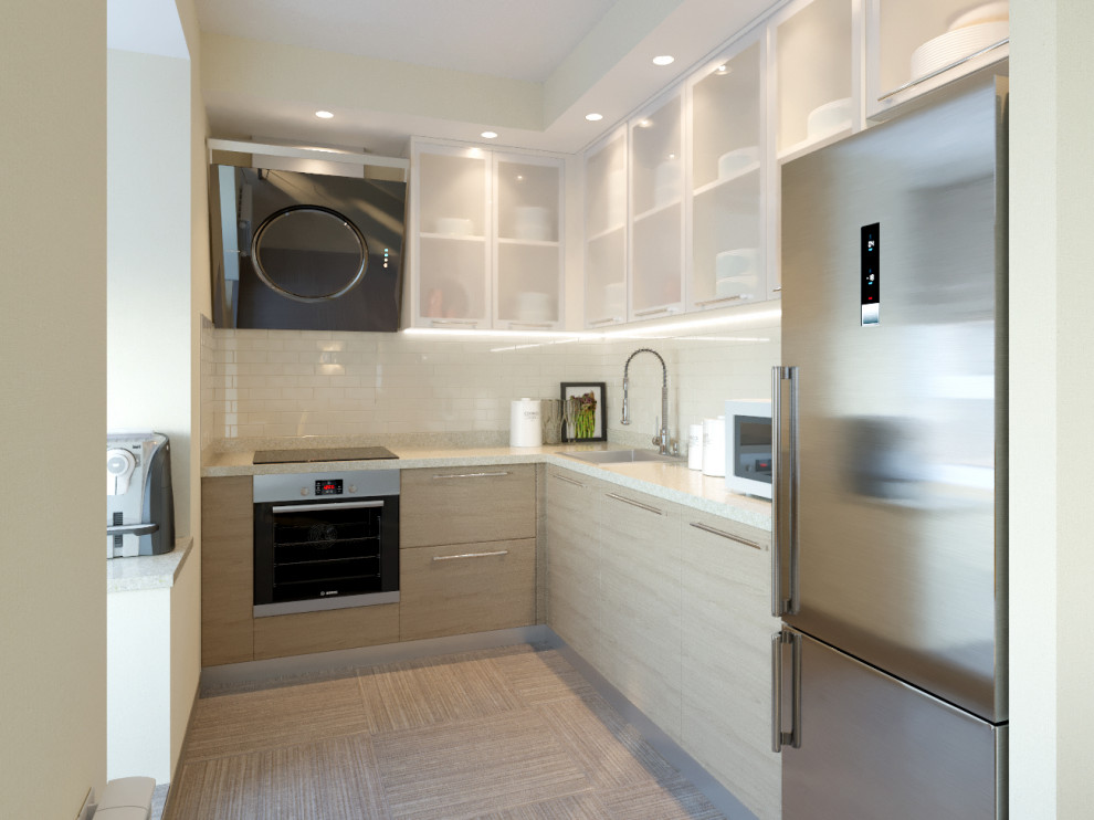 Подмосковная квартира наполненная солнечным, почти южным теплом