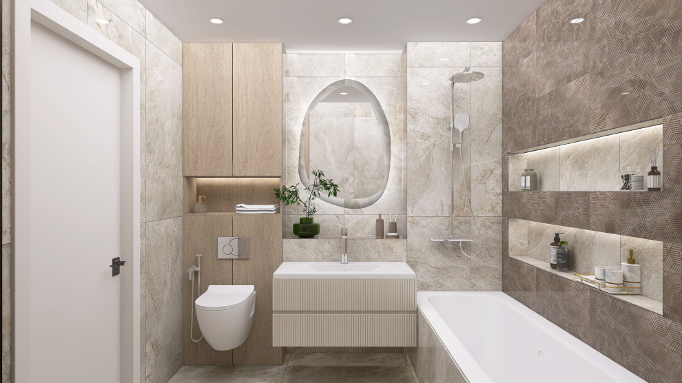 Дизайн-проект квартиры  частично 30,9 кв.м.  для молодой пары с ребенком