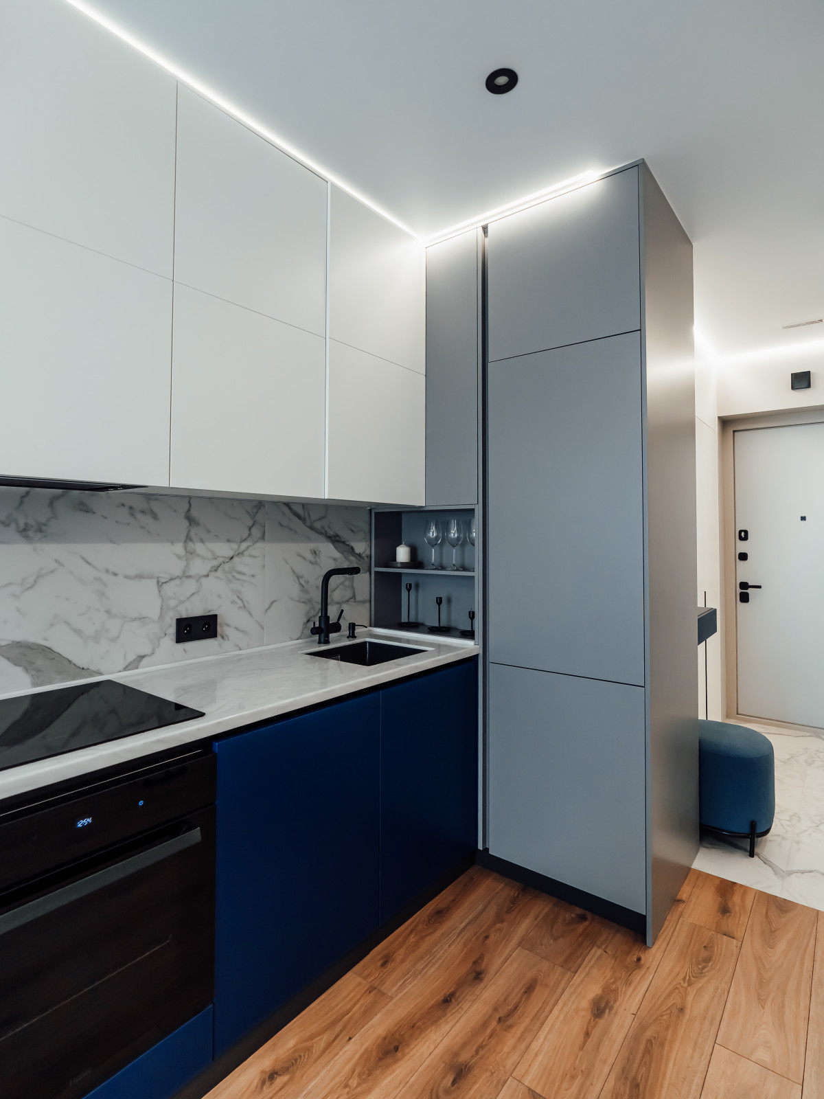 Меблировка студии ЖК "D1" Москва