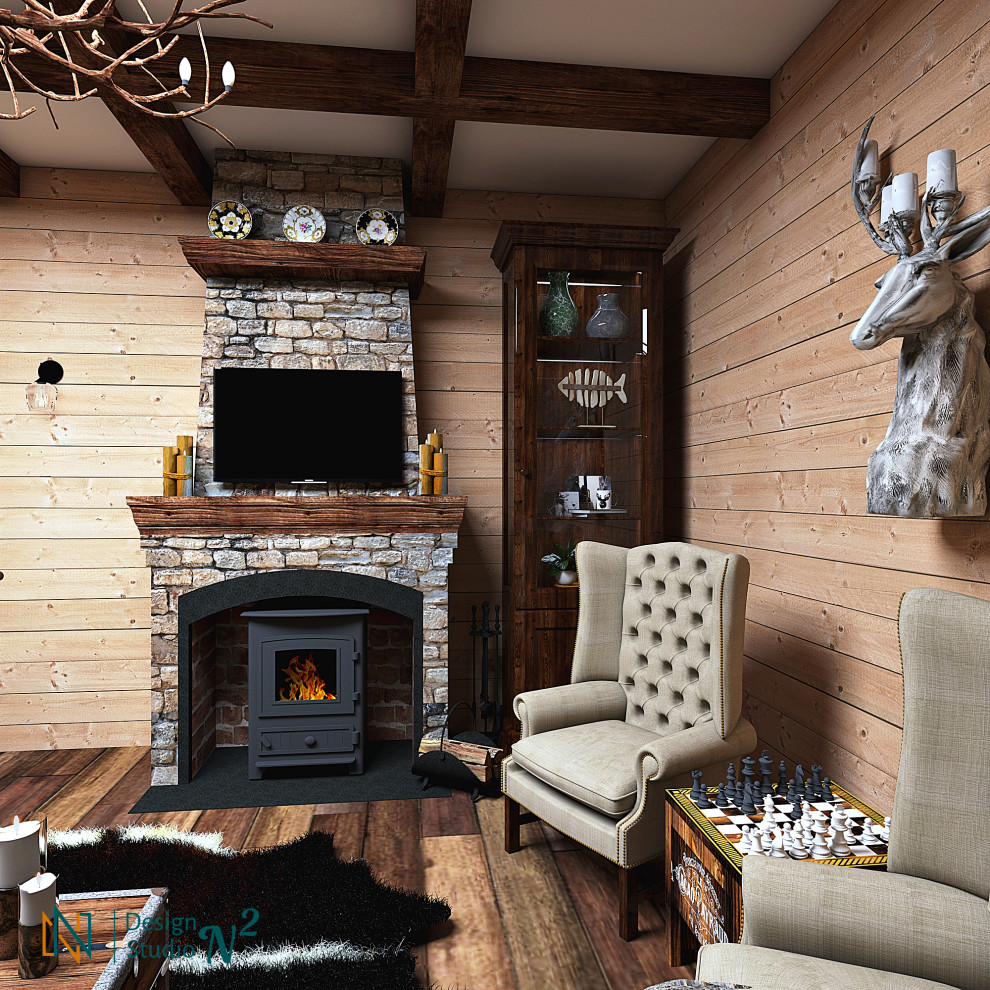 Шале в доме из клееного бруса