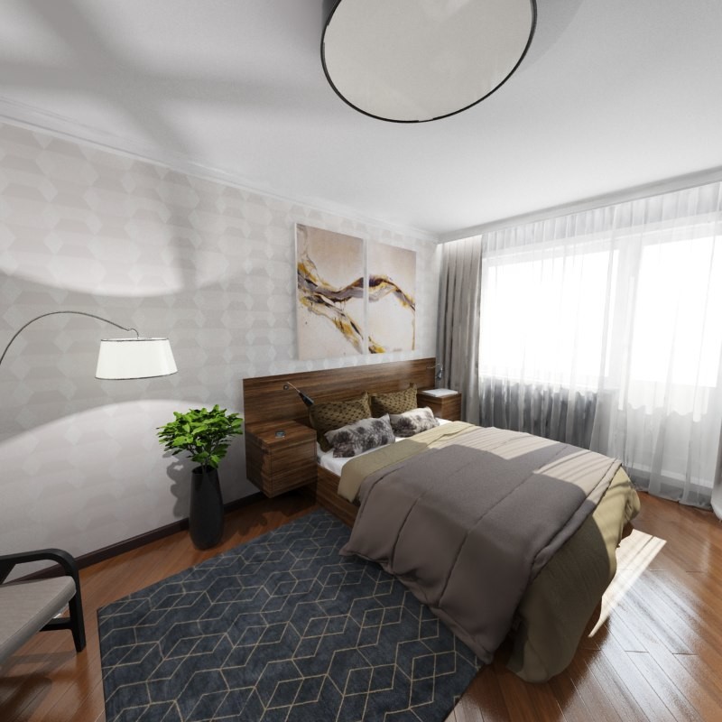 проект однокомнатной квартиры без перепланировки 33 кв.м