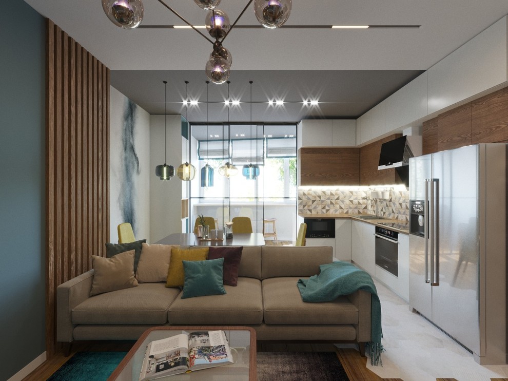 Дизайн интерьера гостиной для квартиры по ул.Садовая