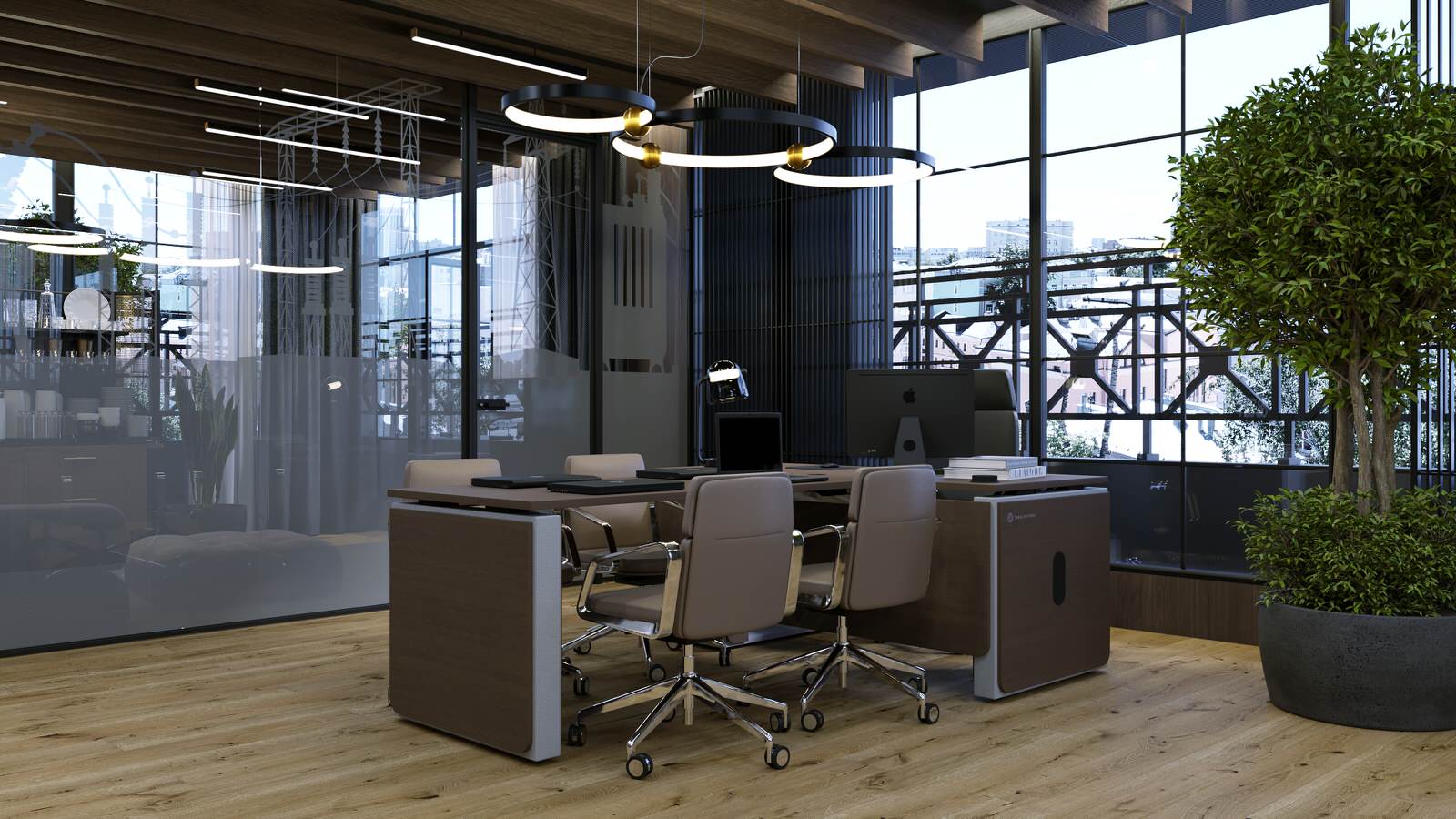 Беседка на крыше здания в Москве