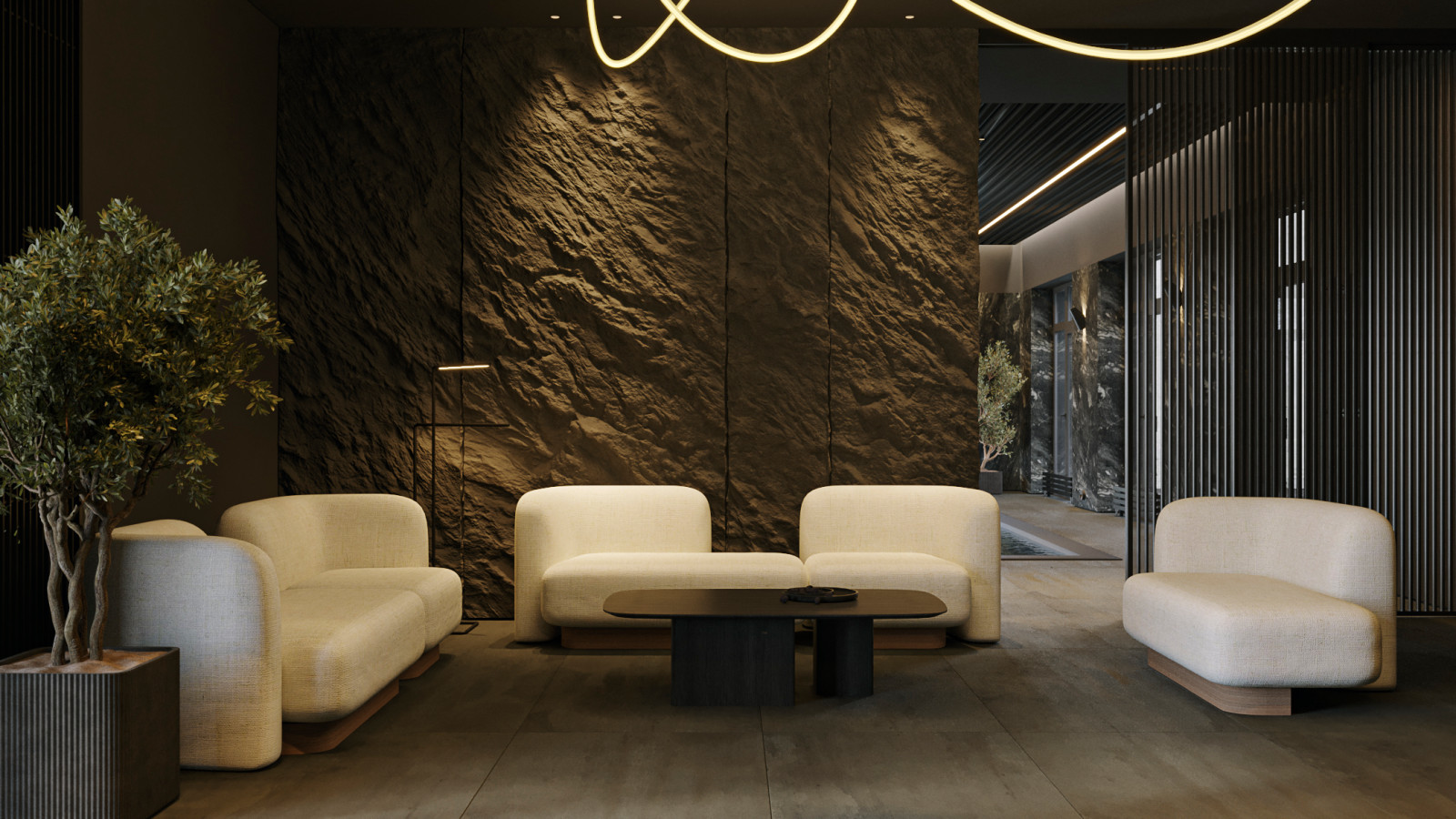 Интерьер частного бассейна