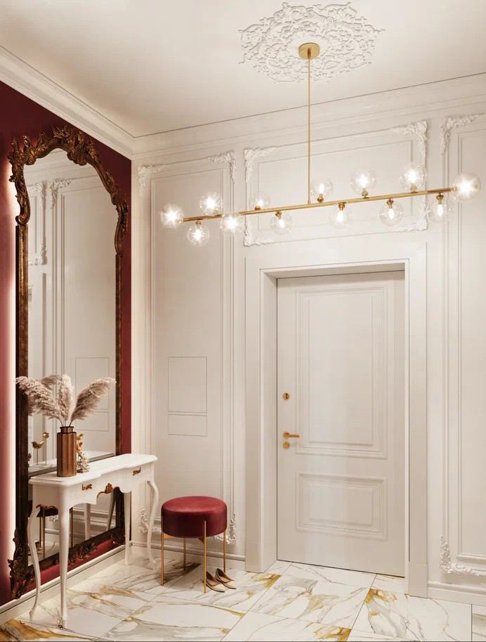 Интерьер с изысканным декором и обилием дерева